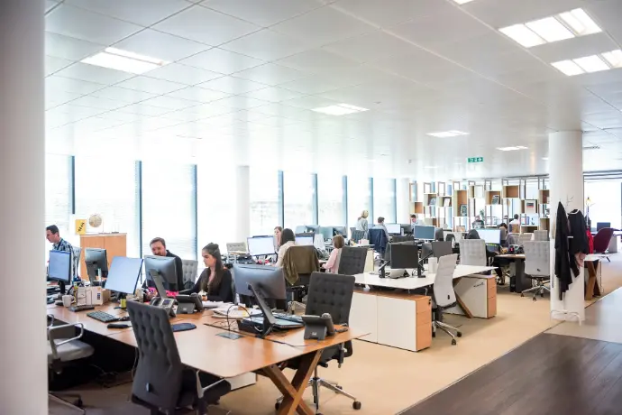 rectangular brown wooden table